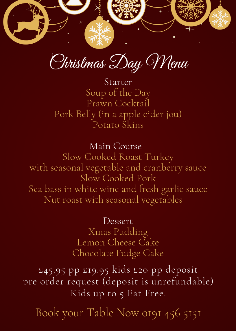 Christmas Menus Christmas